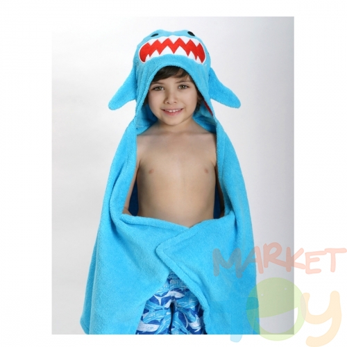 Полотенце с капюшоном «Акула Шерман»