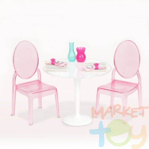 Набор «Стол и два стула» для куклы