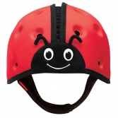 Мягкая шапка-шлем для защиты головы. «Божья коровка», красная
