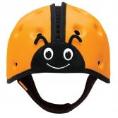 Мягкая шапка-шлем для защиты головы. «Божья коровка», оранжевая