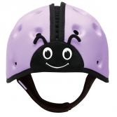 Мягкая шапка-шлем для защиты головы. «Божья коровка»,Фиолетовая