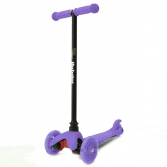 Самокат Mini Flash со светящимися колесами, фиолетовый
