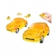 3D модель-пазл Mini Cooper полупрозрачный собранный, желтый