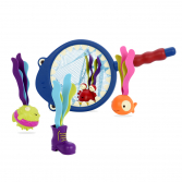 Набор игрушек для ванной «Акула» (сачок, 4 игрушки)