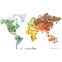 Магнитный стикер "Карта мира"