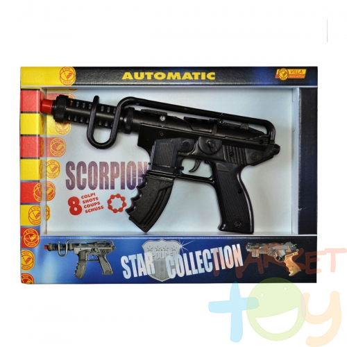 Игрушечный пистолет-пулемет «Скорпион», черный