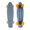 Скейтборд TLS-401, синий с оранжевым