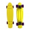 Скейтборд TLS-401, желтый с филетовым